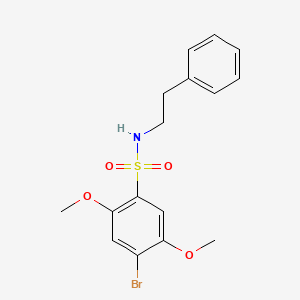 4-bromo-2,5-dimethoxy-N-(2-phenylethyl)benzenesulfonamide