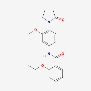2-ethoxy-N-(3-methoxy-4-(2-oxopyrrolidin-1-yl)phenyl)benzamide