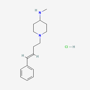 molecular formula C16H25ClN2 B2921019 (E)-N-Methyl-1-(4-phenylbut-3-en-1-yl)piperidin-4-amine hydrochloride CAS No. 1353991-02-2