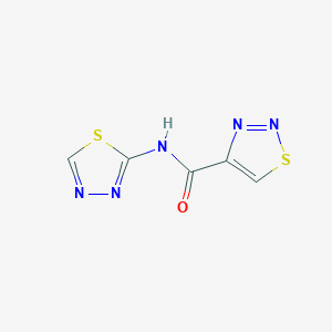 molecular formula C5H3N5OS2 B2921063 N-(1,3,4-噻二唑-2-基)-1,2,3-噻二唑-4-甲酰胺 CAS No. 478261-71-1
