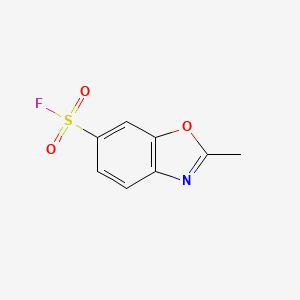molecular formula C8H6FNO3S B2921069 2-Methyl-1,3-benzoxazole-6-sulfonyl fluoride CAS No. 2137643-58-2