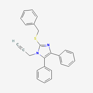 2-(benzylsulfanyl)-4,5-diphenyl-1-(2-propynyl)-1H-imidazole