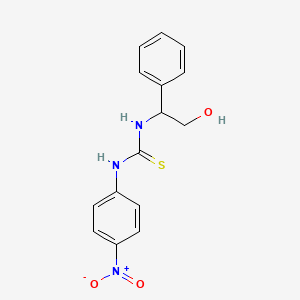 molecular formula C15H15N3O3S B2921095 1-(2-羟基-1-苯乙基)-3-(4-硝基苯基)硫脲 CAS No. 200629-13-6