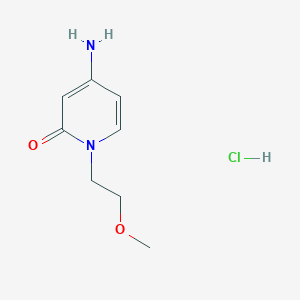 molecular formula C8H13ClN2O2 B2921130 4-Amino-1-(2-methoxyethyl)-1,2-dihydropyridin-2-one hydrochloride CAS No. 2126163-36-6