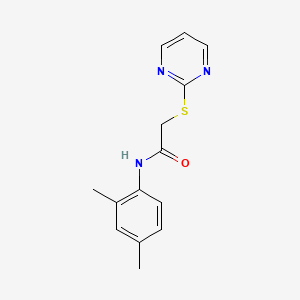 molecular formula C14H15N3OS B2921149 N-(2,4-二甲基苯基)-2-嘧啶-2-基硫代乙酰胺 CAS No. 403835-63-2
