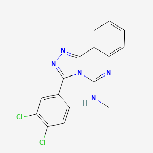 molecular formula C16H11Cl2N5 B2921167 3-(3,4-二氯苯基)-N-甲基-[1,2,4]三唑并[4,3-c]喹唑啉-5-胺 CAS No. 477853-46-6