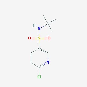 molecular formula C9H13ClN2O2S B2921178 N-叔丁基-6-氯吡啶-3-磺酰胺 CAS No. 622797-98-2