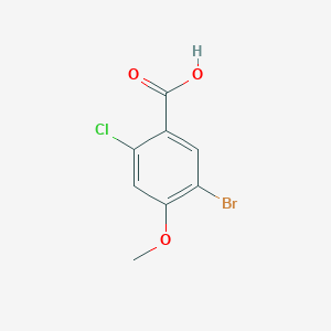 molecular formula C8H6BrClO3 B2921179 5-溴-2-氯-4-甲氧基苯甲酸 CAS No. 1259020-48-8