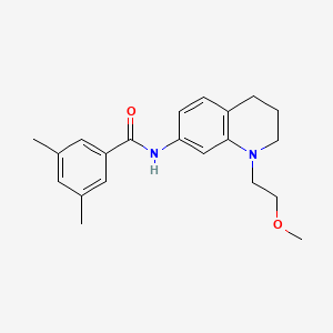 molecular formula C21H26N2O2 B2921221 N-(1-(2-甲氧基乙基)-1,2,3,4-四氢喹啉-7-基)-3,5-二甲基苯甲酰胺 CAS No. 1171727-15-3