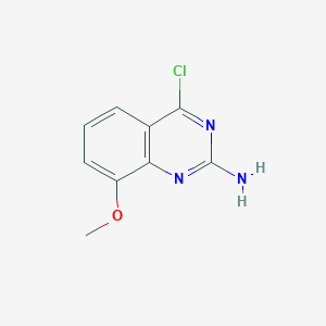 molecular formula C9H8ClN3O B2921230 4-氯-8-甲氧基喹唑啉-2-胺 CAS No. 124309-87-1
