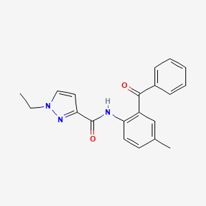 B2921231 N-(2-benzoyl-4-methylphenyl)-1-ethyl-1H-pyrazole-3-carboxamide CAS No. 1171999-41-9
