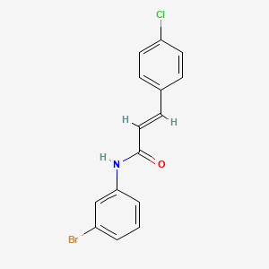 molecular formula C15H11BrClNO B2921235 (2E)-N-(3-溴苯基)-3-(4-氯苯基)丙-2-烯酰胺 CAS No. 304672-82-0