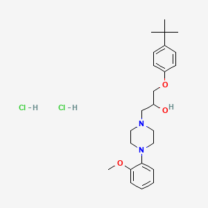 B2921238 1-(4-(Tert-butyl)phenoxy)-3-(4-(2-methoxyphenyl)piperazin-1-yl)propan-2-ol dihydrochloride CAS No. 1216903-06-8
