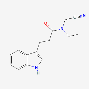 B2921241 N-(cyanomethyl)-N-ethyl-3-(1H-indol-3-yl)propanamide CAS No. 1311666-72-4