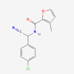 N-[(4-chlorophenyl)(cyano)methyl]-3-methylfuran-2-carboxamide