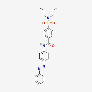 molecular formula C25H28N4O3S B2921265 4-(dipropylsulfamoyl)-N-(4-phenyldiazenylphenyl)benzamide CAS No. 324538-56-9