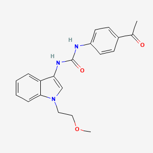 molecular formula C20H21N3O3 B2921277 1-(4-acetylphenyl)-3-(1-(2-methoxyethyl)-1H-indol-3-yl)urea CAS No. 941951-88-8