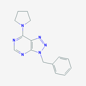 molecular formula C15H16N6 B292130 3-Benzyl-7-pyrrolidin-1-yl-3H-[1,2,3]triazolo[4,5-d]pyrimidine 