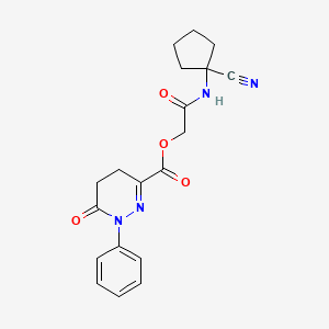 [(1-Cyanocyclopentyl)carbamoyl]methyl 6-oxo-1-phenyl-1,4,5,6-tetrahydropyridazine-3-carboxylate