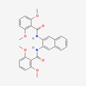 molecular formula C28H26N2O6 B2921411 N-[3-[(2,6-dimethoxybenzoyl)amino]naphthalen-2-yl]-2,6-dimethoxybenzamide CAS No. 476324-24-0