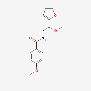 molecular formula C16H19NO4 B2921436 4-乙氧基-N-(2-(呋喃-2-基)-2-甲氧基乙基)苯甲酰胺 CAS No. 1795301-77-7