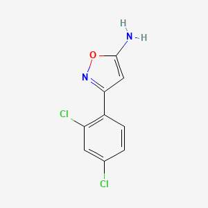 molecular formula C9H6Cl2N2O B2921442 3-(2,4-二氯苯基)-1,2-恶唑-5-胺 CAS No. 501902-19-8