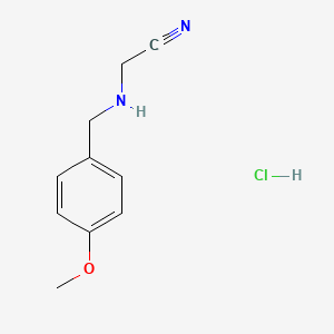 2-{[(4-Methoxyphenyl)methyl]amino}acetonitrile hydrochloride