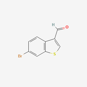molecular formula C9H5BrOS B2921452 6-Bromobenzo[B]thiophene-3-carbaldehyde CAS No. 19075-53-7