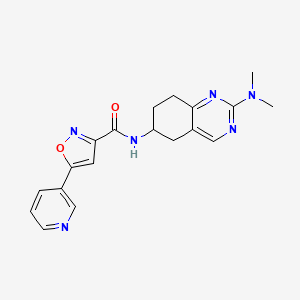 molecular formula C19H20N6O2 B2921454 N-[2-(dimethylamino)-5,6,7,8-tetrahydroquinazolin-6-yl]-5-(pyridin-3-yl)-1,2-oxazole-3-carboxamide CAS No. 2097898-40-1