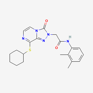 B2921474 2-(8-(cyclohexylthio)-3-oxo-[1,2,4]triazolo[4,3-a]pyrazin-2(3H)-yl)-N-(2,3-dimethylphenyl)acetamide CAS No. 1251622-10-2