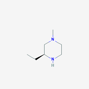 molecular formula C7H16N2 B2921487 (S)-3-Ethyl-1-methylpiperazine CAS No. 1821830-26-5