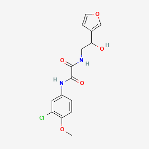 molecular formula C15H15ClN2O5 B2921488 N1-(3-chloro-4-methoxyphenyl)-N2-(2-(furan-3-yl)-2-hydroxyethyl)oxalamide CAS No. 1396865-51-2