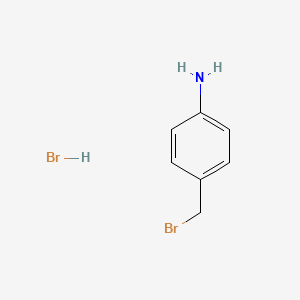 molecular formula C7H9Br2N B2921489 4-(Bromomethyl)benzenamine hydrobromide CAS No. 102771-08-4