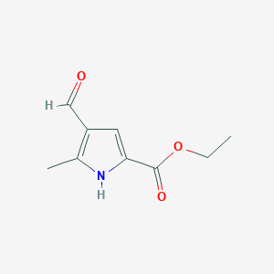 molecular formula C9H11NO3 B2921493 ethyl 4-formyl-5-methyl-1H-pyrrole-2-carboxylate CAS No. 25907-30-6