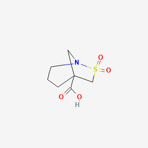 molecular formula C7H11NO4S B2921494 7,7-Dioxo-7lambda6-thia-1-azabicyclo[3.2.1]octane-5-carboxylic acid CAS No. 2361645-06-7