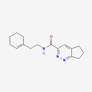 N-[2-(Cyclohexen-1-yl)ethyl]-6,7-dihydro-5H-cyclopenta[c]pyridazine-3-carboxamide