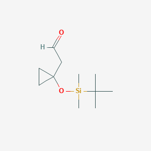 2-(1-(Tert-butyldimethylsilyloxy)cyclopropyl)acetaldehyde