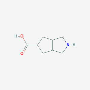 molecular formula C8H13NO2 B2921520 Octahydrocyclopenta[c]pyrrole-5-carboxylic acid CAS No. 1419101-18-0