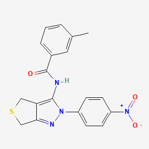 3-methyl-N-(2-(4-nitrophenyl)-4,6-dihydro-2H-thieno[3,4-c]pyrazol-3-yl)benzamide