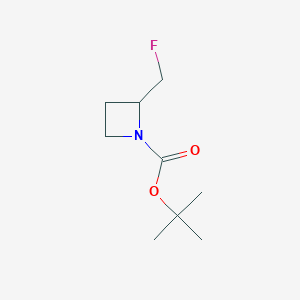 molecular formula C9H16FNO2 B2921531 Tert-butyl 2-(fluoromethyl)azetidine-1-carboxylate CAS No. 1824447-03-1