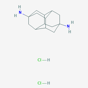 molecular formula C14H24Cl2N2 B2921549 五环[7.3.1.14,12.02,7.06,11]十四烷-4,9-二胺；二盐酸盐 CAS No. 914953-65-4