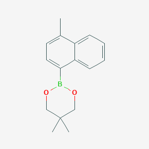 molecular formula C16H19BO2 B2921566 5,5-二甲基-2-(4-甲基萘-1-基)-1,3,2-二氧杂硼环烷 CAS No. 1232309-74-8