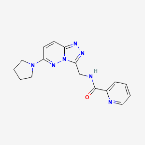 N-((6-(pyrrolidin-1-yl)-[1,2,4]triazolo[4,3-b]pyridazin-3-yl)methyl)picolinamide
