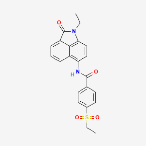 N-(1-ethyl-2-oxo-1,2-dihydrobenzo[cd]indol-6-yl)-4-(ethylsulfonyl)benzamide