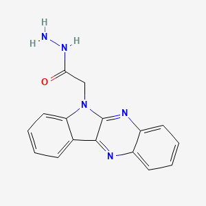 molecular formula C16H13N5O B2921598 2-(6H-吲哚[2,3-b]喹喔啉-6-基)乙酰肼 CAS No. 116989-58-3