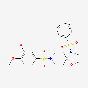 8-((3,4-Dimethoxyphenyl)sulfonyl)-4-(phenylsulfonyl)-1-oxa-4,8-diazaspiro[4.5]decane