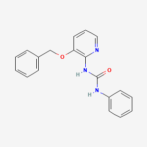 molecular formula C19H17N3O2 B2921623 1-(3-Benzyloxy-2-pyridyl)-3-phenyl-urea CAS No. 877458-90-7