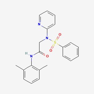 N-(2,6-dimethylphenyl)-2-[(phenylsulfonyl)(2-pyridinyl)amino]acetamide