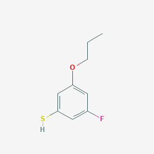 molecular formula C9H11FOS B2921633 3-Fluoro-5-propoxybenzenethiol CAS No. 1379248-99-3