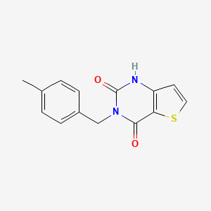 molecular formula C14H12N2O2S B2921653 3-(4-methylbenzyl)thieno[3,2-d]pyrimidine-2,4(1H,3H)-dione CAS No. 1223883-16-6